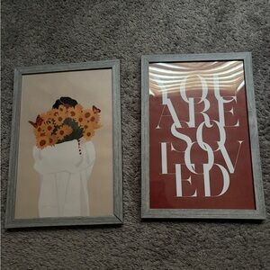 Set of 2 framed prints for your wall